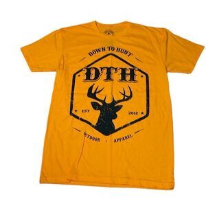 Down to Hunt Orange T-Shirt, Small